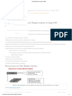 Inventory Management Reservation in Sap MM