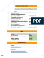 CDC Department Brochure Contents