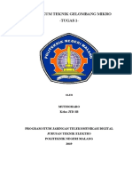 Tugas Praktikum Gelombang Mikro - MUTHOHARO - 3B-JTD PDF