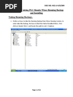 Procedure For Taking PLC Simatic Wincc Running Backup and Installing Taking Running Backup