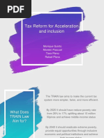 Tax Reform For Acceleration and Inclusion: Monique Guinto Moreen Pascual Tiara Pleno Rafael Pleno