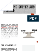 Chapter 4 Managing Supply and Demand