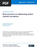 Best Practices in Addressing Police Related Corruption