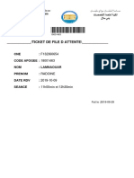 ticket de File D Attente