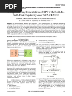 Design and Implementation of SPI With Built-In-Self-Test Capability Over SPARTAN 2