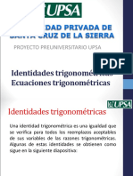 Identidades y Ecuaciones Trigonómetricas