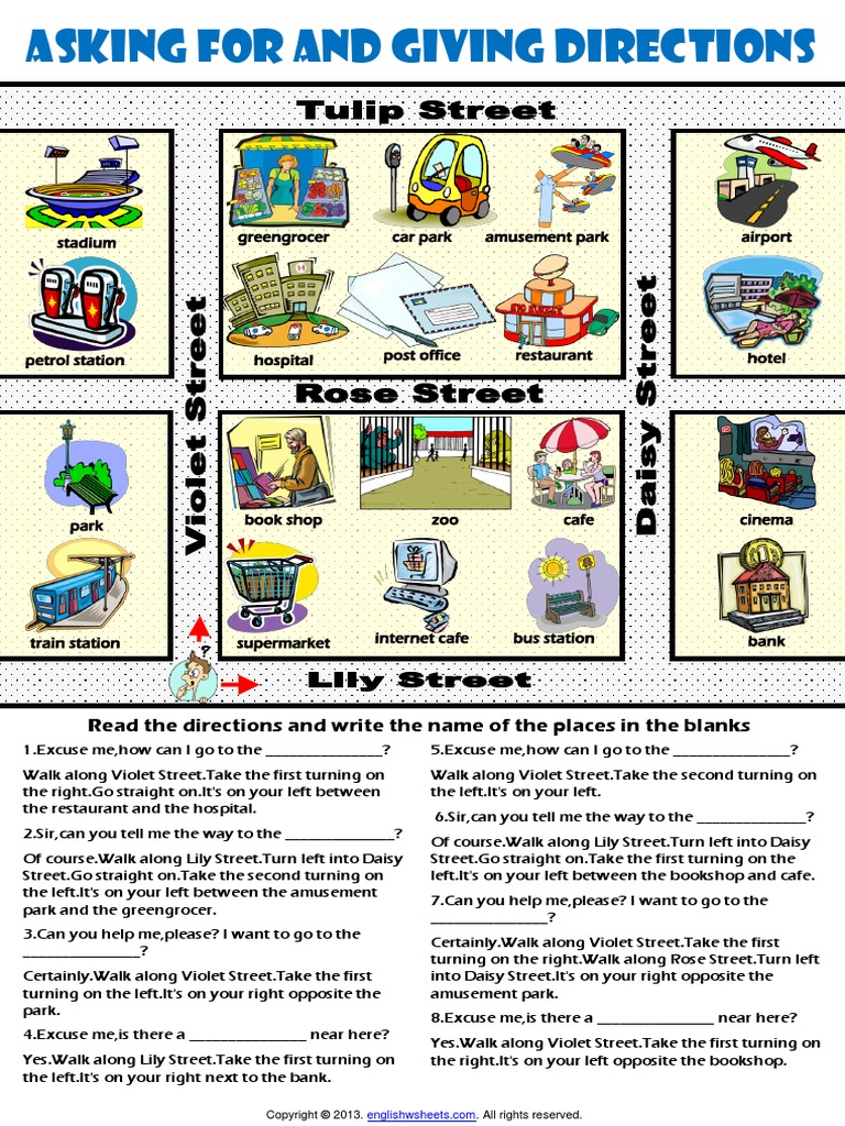Asking and Giving Directions | PDF | Business