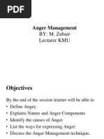 Anger Management: BY: M. Zubair Lecturer KMU