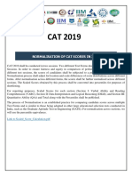 Normalisation of Cat Scores in 2019: Link To Scaled - Score - Calculation PDF