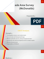 Trade Area Survey (Mcdonalds) : Presented By: Ayush Mittal Dhanesh Mankani Raulak Dandotia Suraj Karwani