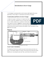 Introduction To Screw Gauge