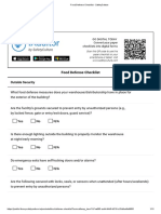 Food Defense Checklist - SafetyCulture