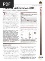 Etats-Unis//Rapport Septembre 2019/criminal Victimization, 2018