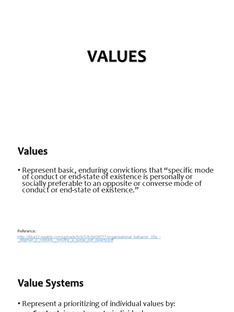 Understanding Values and Personality Fit | PDF | Value (Ethics ...
