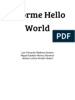 Informe Hello World - Luis Walteros, Esteban Monroy y Lorena Amado