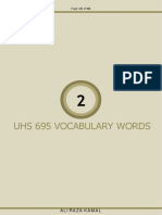 Uhs 695 Vocabulary Words: Ali Raza Kamal