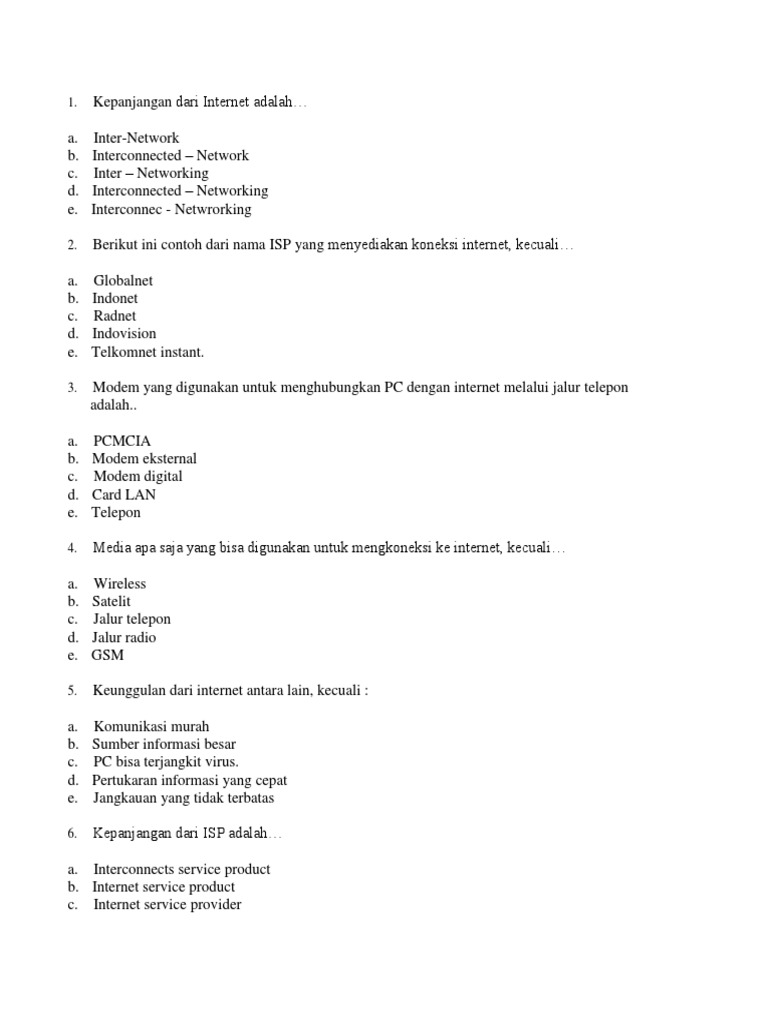 Media Koneksi Internet dan ISP | PDF