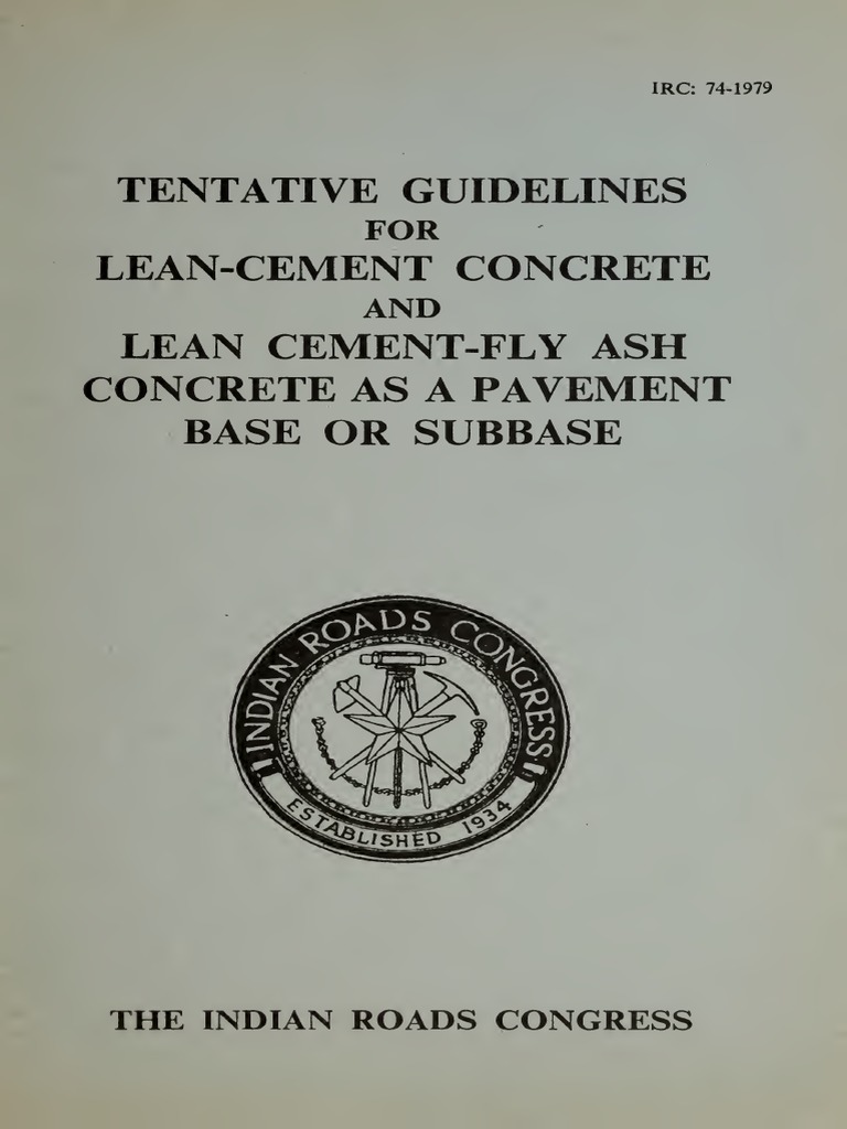 Concrete ASH Concrete: Lean-Cement Lean A | PDF | Road Surface | Concrete