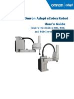 Omron Adept Ecobra Robot User'S Guide: Covers The Ecobra 600, 800, and 800 Inverted Robots