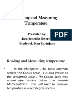 Measuring Temperature Using the Celsius Scale