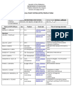 Gad Focal Point System (GFPS) Profile Form: Department of Education