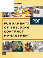 Fundamentals of Building Contract Management