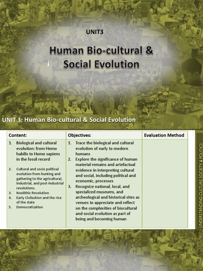Human Biocultural Evolution Overview | PDF | Neolithic | Tyrant