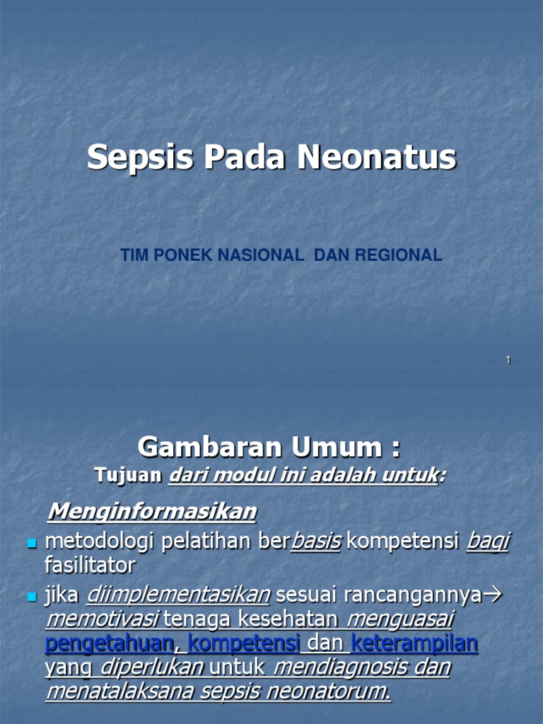2 - Neonatal Sepsis Ponek | PDF