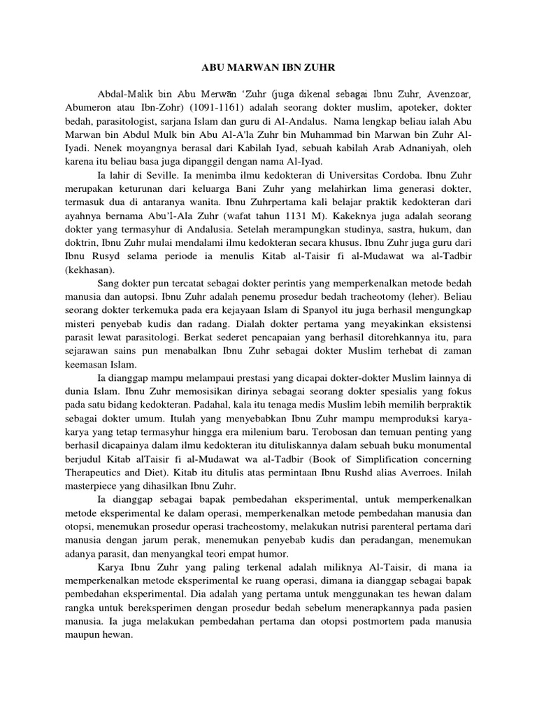 Ibn Zuhr PDF