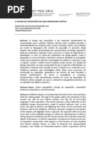 O DESIGN DE EXPOSIÇÕES EM UMA ABORDAGEM CRÍTICA Renata Dias de Gouvêa de Figueiredo-Lanz