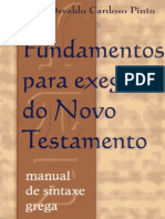 Fundamentos para Exegese Do Novo Testamento Carlos Osvaldo Cardoso Pinto PDF