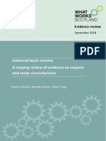 Universal Basic Income - A Scoping Review of Evidence On Impacts and Study Characteristics
