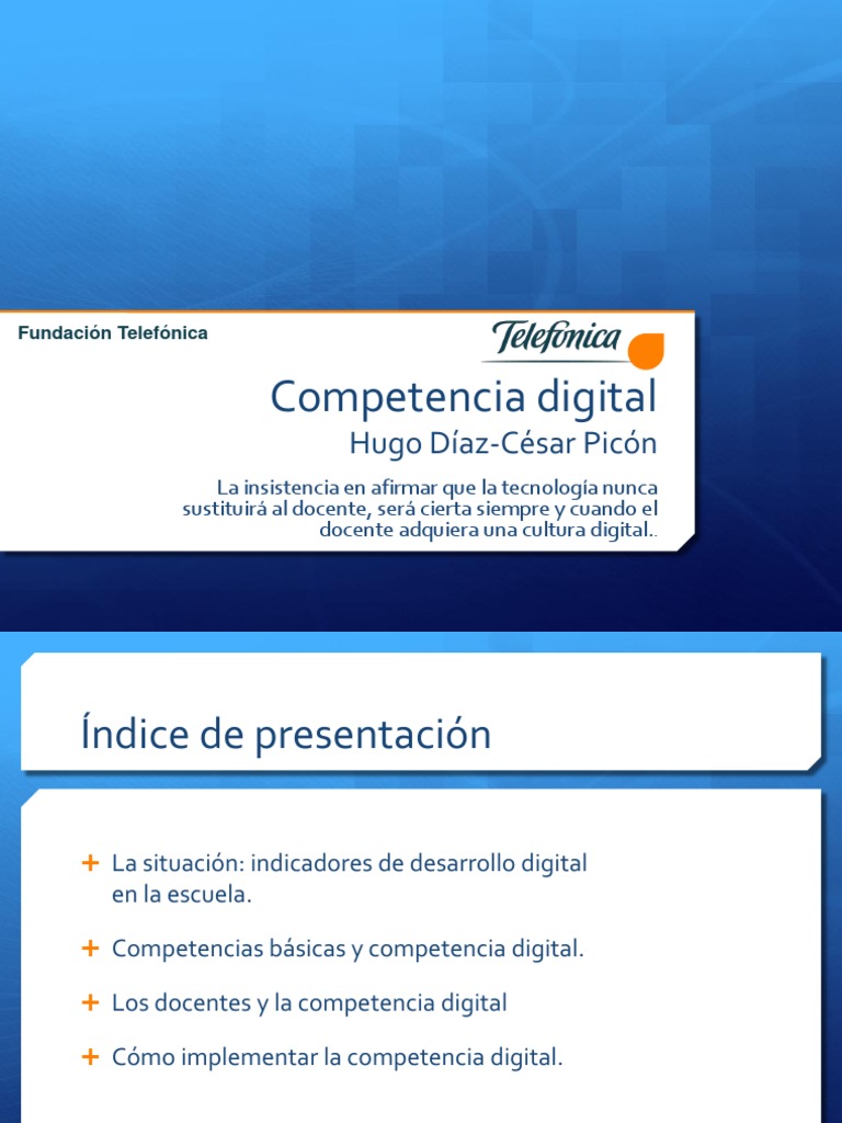 Competencia Digital en la Educación Actual | PDF | Aprendizaje ...