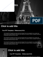Paris France Travel PPT Templates Widescreenbay