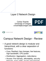 Layer 2 Network Design: Carlos Vicente University of Oregon Cvicente@uoregon - Edu