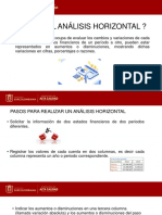 Análisis horizontal: estudio de variaciones en estados financieros