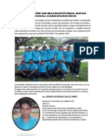 Selección de Microfútbol Hato Corozal Casanare 2010