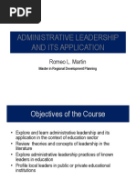 Administrative Leadership and Its Application