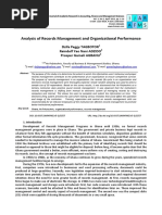 Analysis of Records Management and Organizational Performance