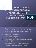 Penatalaksanaan Kegawatdaruratan Dalam Obstetrik