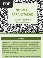 Normas para citação