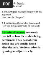 Adverb of Manner