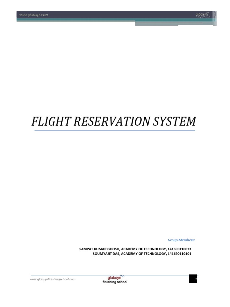 Flight Reservation System Guide | PDF | Computing | Business