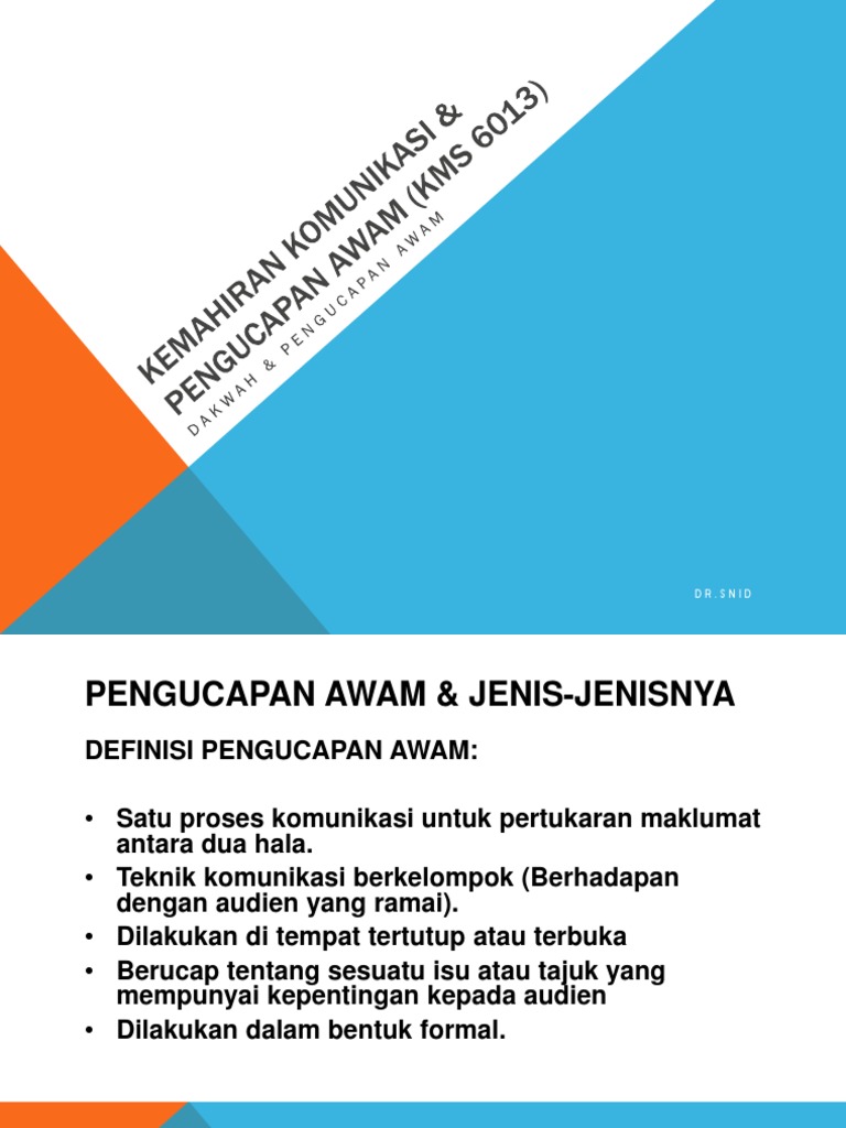 Bab 2 Dakwah Pengucapan Awam Pdf