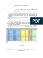Formato de Archivo Excel Con Lista de Pasajeros