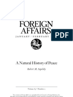 Natural History of Peace