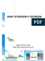 2019 How To Redeem E-Textbook