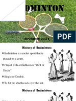 History of Badminton