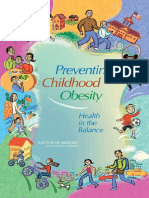 Preventing Childhood Obesity - Health in The Balance PDF