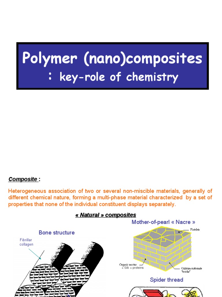 Polymer Composites: Chemistry and Properties | PDF | Composite Material ...